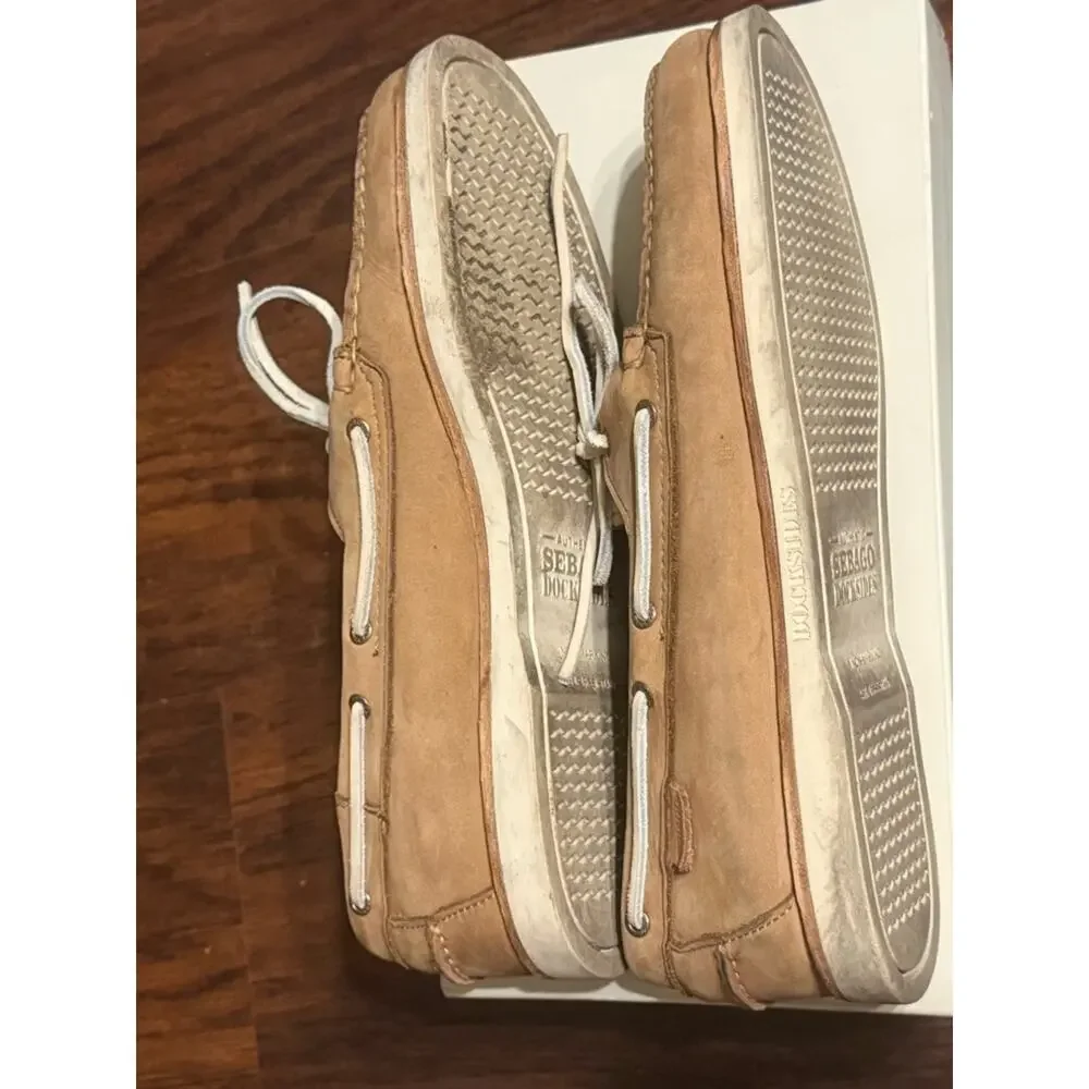 Sebago Men's Light Brown Suede Boat Shoes size 11.5